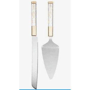 Lenox Opal Innocence Flourish Cake Knife &Server